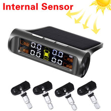 Load image into Gallery viewer, TPMS Solar Power TPMS Car Tire Pressure Alarm Monitor Auto Security System Tyre Pressure Temperature Warning