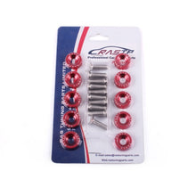 Load image into Gallery viewer, JDM Style Fender Washer (10pcs/Pack) Aluminum Washers And M6 Bolt For Honda Civic Integra RSX License Plate Screw RS-QRF002-TP