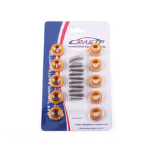 Load image into Gallery viewer, JDM Style Fender Washer (10pcs/Pack) Aluminum Washers And M6 Bolt For Honda Civic Integra RSX License Plate Screw RS-QRF002-TP
